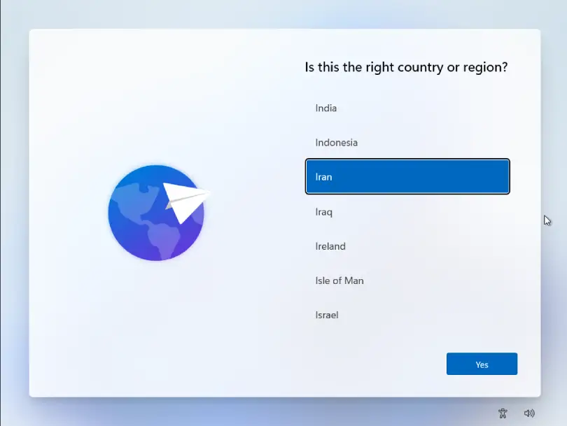 انتخاب منطقه جغرافیایی