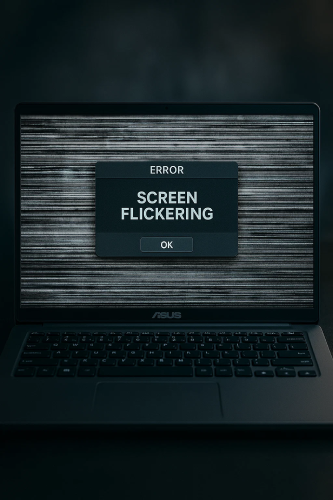 پرش تصویر و فلیکرینگ لپ تاپ ایسوس