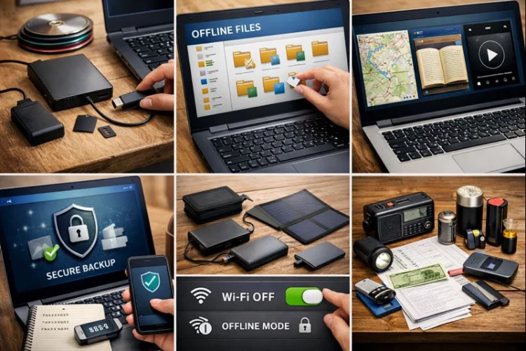 آموزش مرحله به مرحله آماده سازی لپ تاپ برای شرایط قطع اینترنت