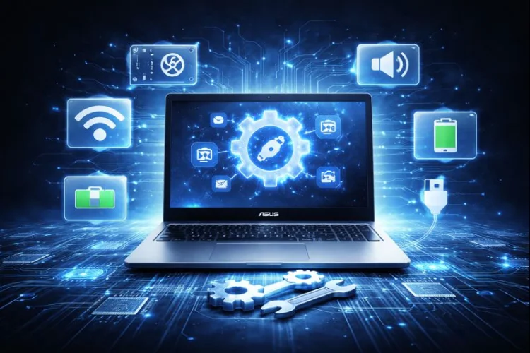 اهمیت درایورها در عملکرد لپ تاپ های ایسوس